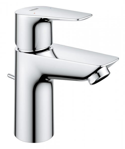 Small Basin Taps Grohe BauEdge LowFlow with pop-up waste set Chrome