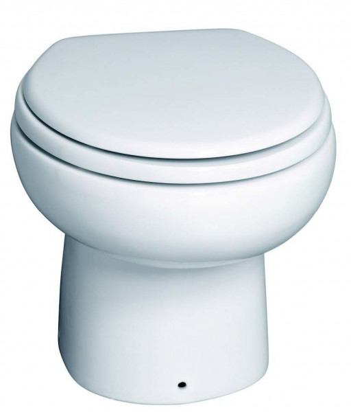 WC à Poser SFA SANIMARIN Comfort avec système de levage intégré, pour bateau, 12V 430mm Blanc