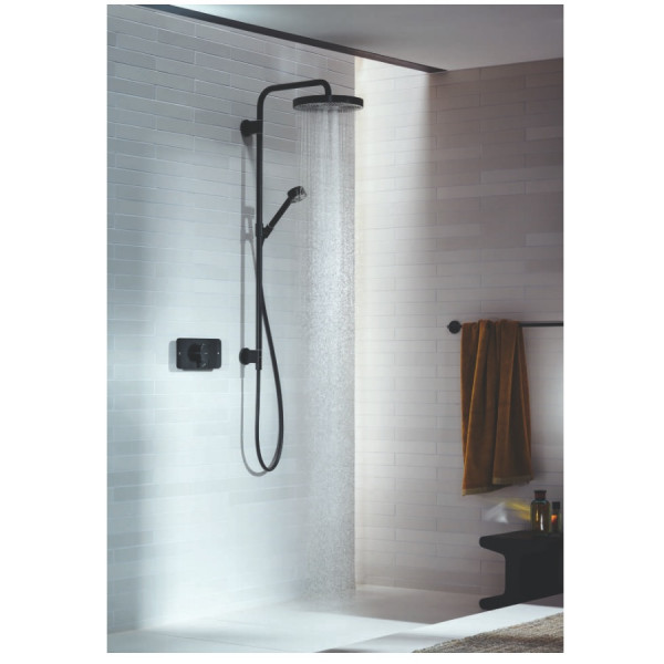 Shower Column Axor ONE 280 1jet with hand shower Black Mat
