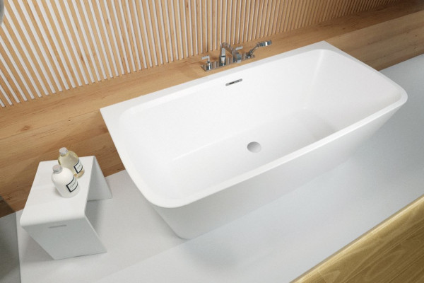 Riho Standard Bath Adore Back2wall 860x1800mm White