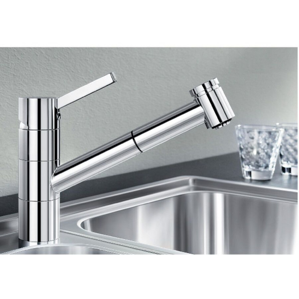 Blanco Pull Out Kitchen Tap TIVO-S Chrome