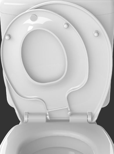 Abattant de toilette Kids en thermoplastique blanc ALLIBERT