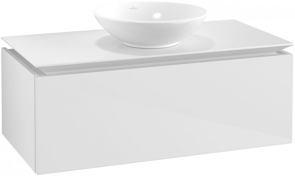 Villeroy and Boch Countertop Basin Unit Legato Washbasin in the middle 1000x380x500mm Glossy White