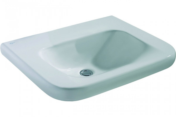 Ideal Standard Cloakroom Round Basin Contour 21 PRM 600mm without taphole / without overflow, with overflow channel Ceramic