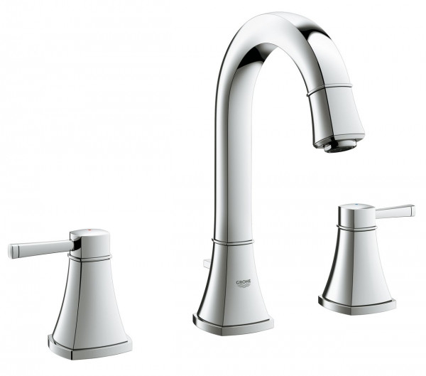 Grohe 3 Hole Basin tap Grandera M-Size 1/2" with pop-up waste set 20389000