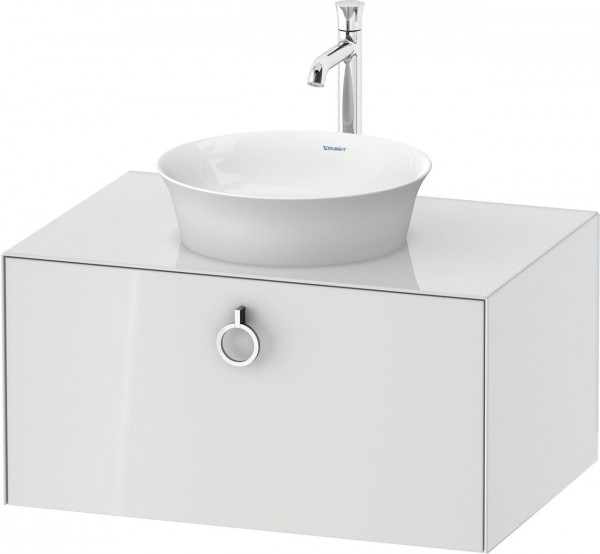 Vanity Unit For Countertop Basin Duravit White Tulip 1 drawer, handle 800x408mm White high gloss WT498008585