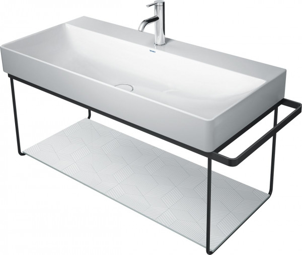 Duravit Vanity Unit DuraSquare Metal console Wall mounted Chrome 1065x451 mm Matt black