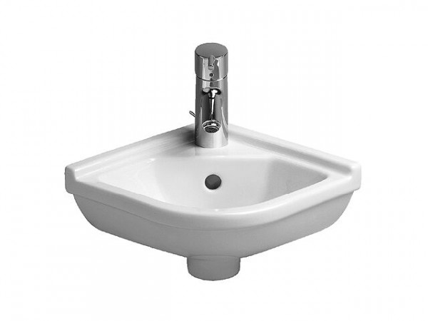 Duravit Starck 3 Corner Washbasin with Overflow designed (075244) White