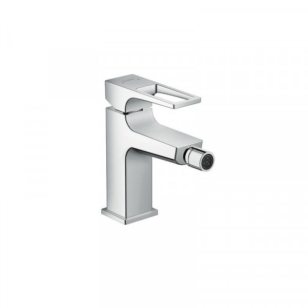 Hansgrohe Metropol Single lever Bidet Tap Mixer with loop handle and push open waste