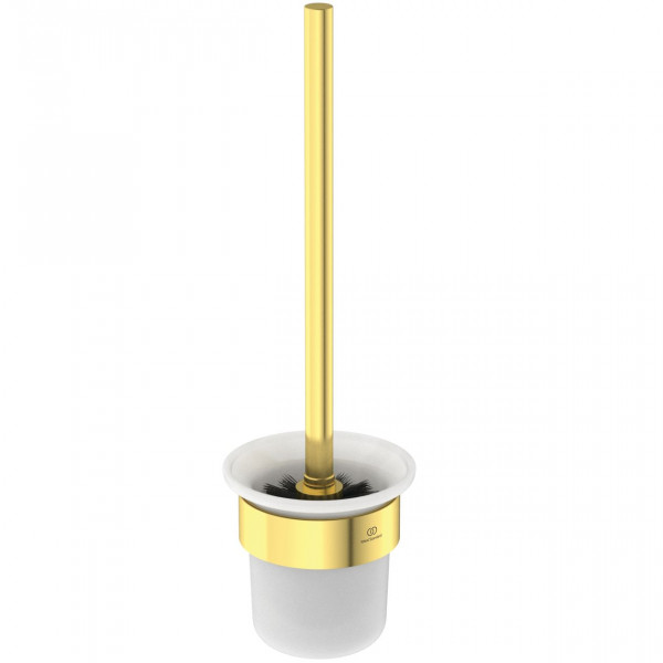 Ideal Standard Toilet Brush Holder CONCA round 112x131x383mm Brushed Gold