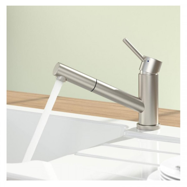 Villeroy and Boch Pull Out Kitchen Tap Como Window 240x188x54mm Stainless Steel