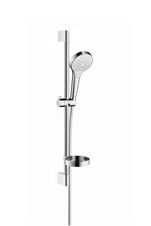 Hansgrohe Shower Set Croma Select Vario 3jets with Shower Bar 650mm and Soap Tray White/Chrome