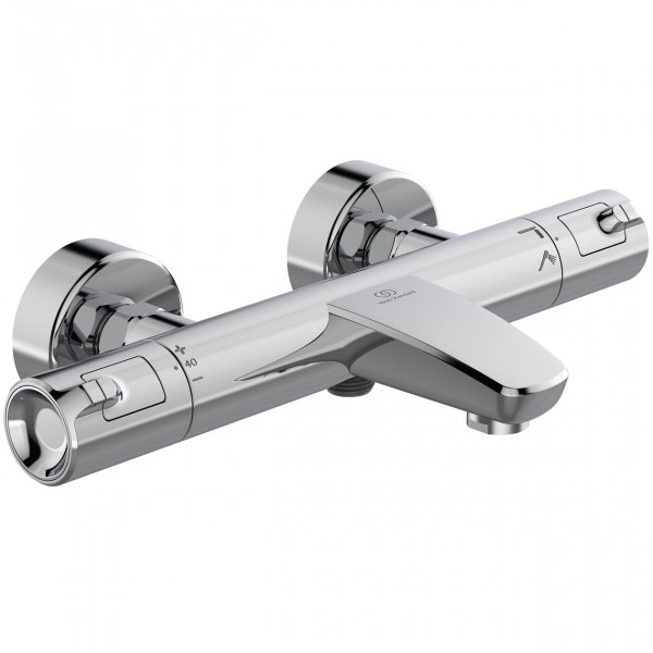 Thermostatic Bath Shower Mixer Tap Ideal Standard CERATHERM T50 with reversing valve Chrome