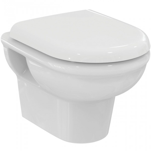 Ideal Standard Wall Hung Toilet with Cistern EXACTO Pack WC + Softclose toilet seat 355x480x350mm White