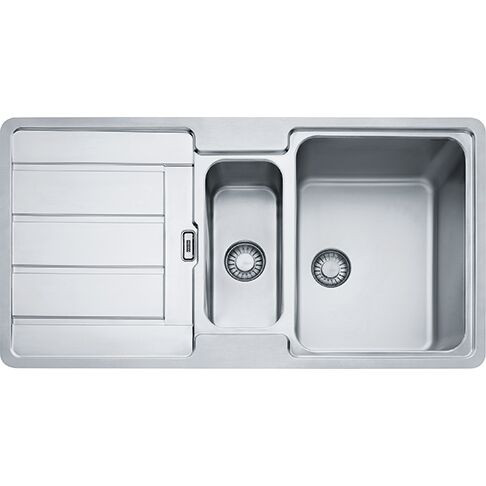 Franke Hydros Countertop Stainless Steel Countertop Sink , 2 bowls 965 mm