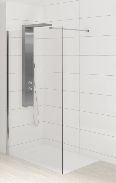 Kinedo KINESTYLE Walk in SOLO, for walk-in shower 1000mm Transparent Glass