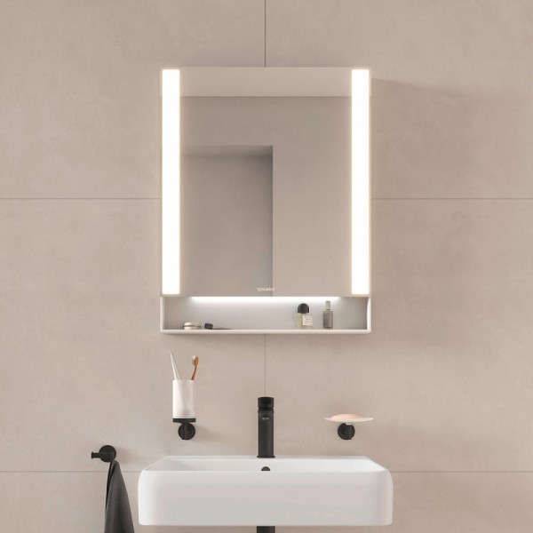 Illuminated Bathroom Mirror Duravit Qatego 600x750mm White Matt QA7081018180000