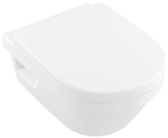 Villeroy and Boch D Shaped Toilet Seat Architectura Duroplast White Ceramic 9M836101