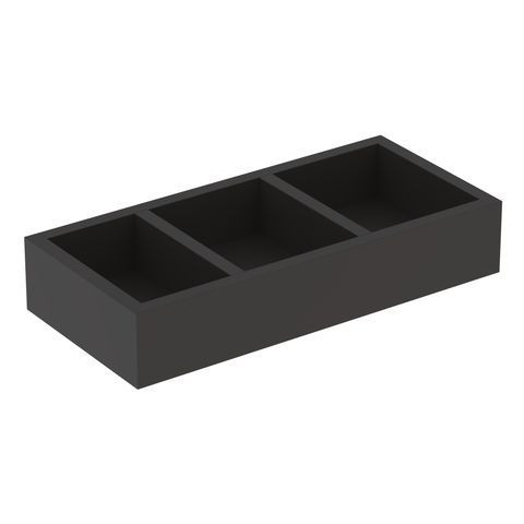 Geberit Storage Box Smyle Square For Drawer H Subdivision Lava 323 x 59 x 150 mm