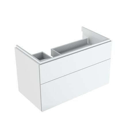Geberit Vanity Unit Xeno2 2 Drawers And 1 Shelf On The Right 880x530x462mm Glossy White