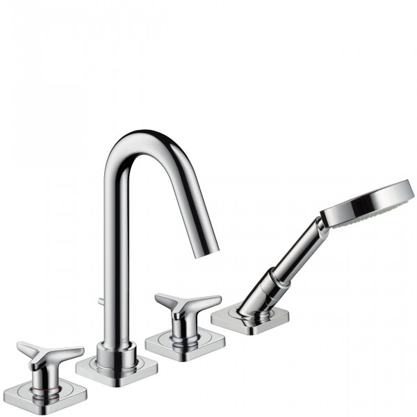 Deck Mounted Bath Tap Citterio M Finishing set mixer 4 hole mounting groove Axor