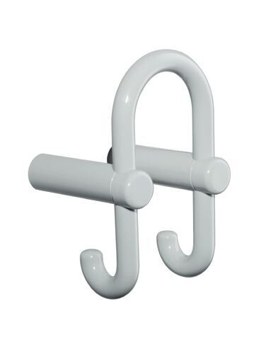 Hewi Towel Hooks Serie 801 Double hook two rods 95 mm Stone grey