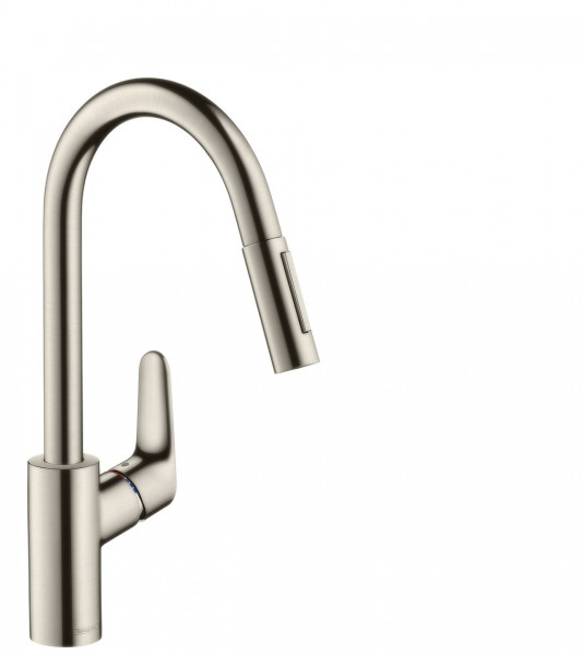 Hansgrohe SBox16-H240 Single lever kitchen mixer with pull-out spray SBox (73880800)