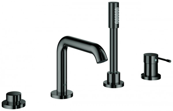 Deck Mounted Bath Tap Grohe Essence 4 holes Hard Graphite