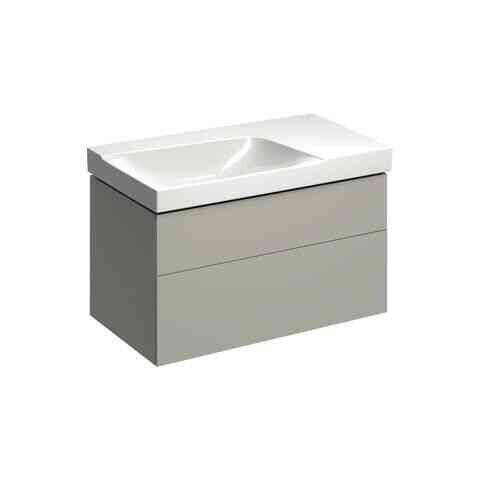 Geberit Vanity Unit Xeno2 2 Drawers And 1 Shelf On The Right 880x530x462mm Greige