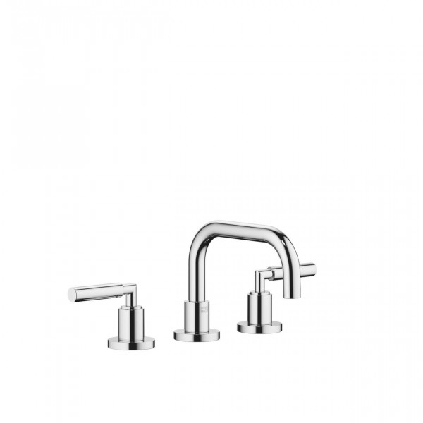 Freestanding 2 Handle Basin Tap Dornbracht TARA 3 holes, Waste fitting 145mm Chrome 20705882-00