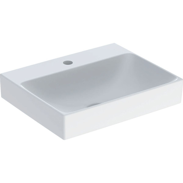 Cloakroom Basin Geberit ONE 1 hole, Vertical outlet 500x400mm White KeraTect