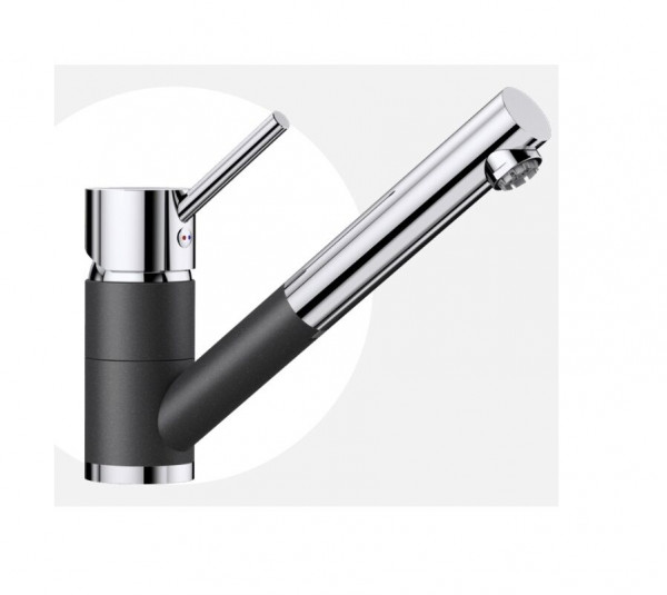 Blanco Pull Out Kitchen Tap ANTAS-S Low pressure Anthracite/Chrome