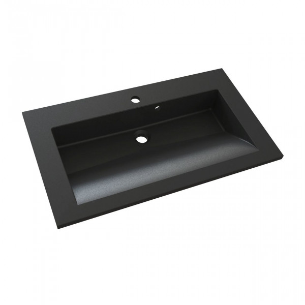 Allibert Vanity Washbasin SLIDE 802x20x462mm Black Granite