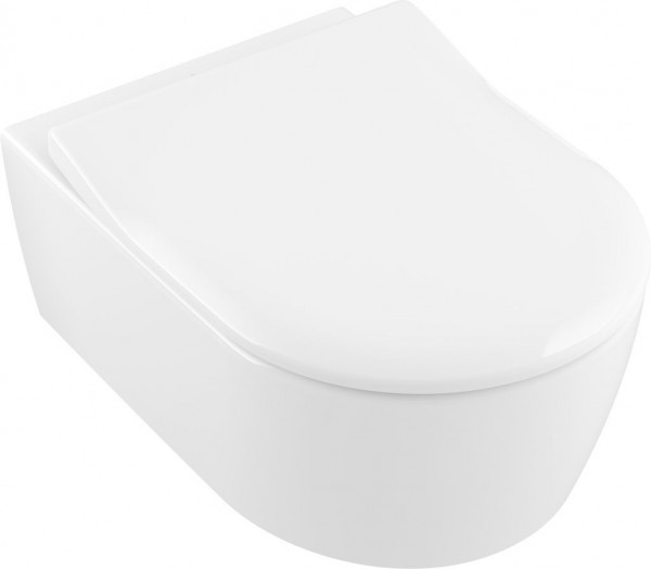 Villeroy and Boch Wall Hung Toilet Avento White Rimless Toilet Seat Soft Close Slimseat Quick Release