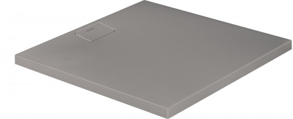 Duravit Square Shower Tray Stonetto 1000 x 1000 x 50 mm Concrete Grey