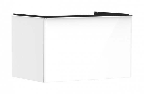 Vanity Unit For Countertop Basin Hansgrohe Xelu Q 1 drawer 780x550x485mm Glossy White/Chrome