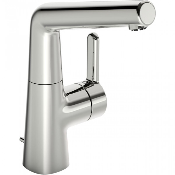 Single Hole Mixer Tap Hansa DESIGNO Style Low-pressure With pull cord and waste fitting 238x150mm Chrome