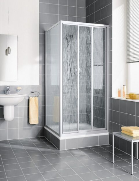 Kermi Sliding shower Doors NOVA 2000 in niche 1750 x 750 mm 3 movable parts Fontana