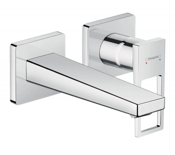 Hansgrohe Metropol Single lever basin mixer with loop handle for concealed installation with spout 165 mm, wall-mounted
