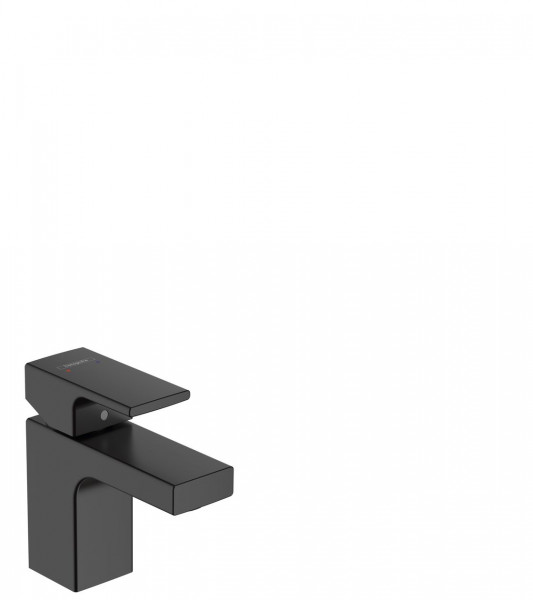 Small Basin Taps Hansgrohe Vernis Shape with drain set Black Mat