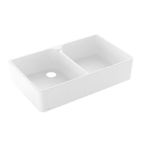 Double sink Villeroy and Boch 900x550x220 mm Stone White