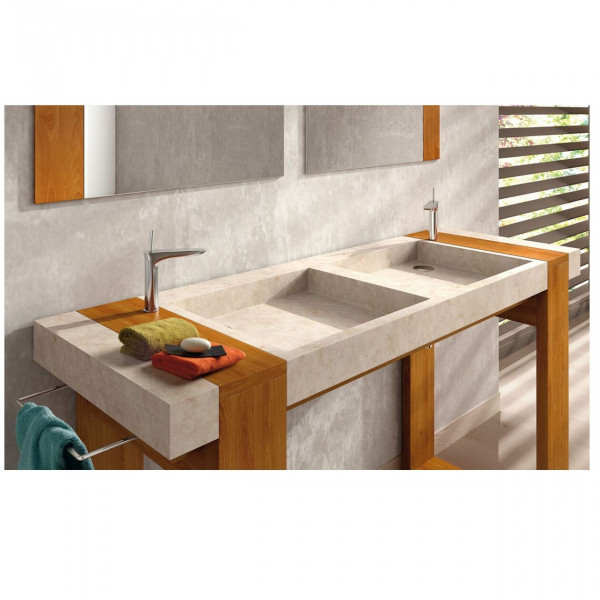 Bathco Bathroom Set with basin Washbasin, Furniture and Mirror SIMI Beige
