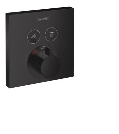 Hansgrohe Thermostat for concealed installation ShowerSelect 2 functions Black Matt