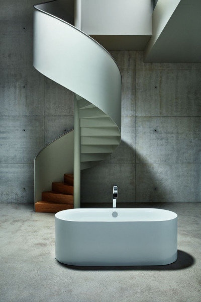 Bette Freestanding Bath Lux Oval Silhouette With Bath Panel 1800x800x450mm Bahamabeige