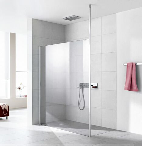 Kermi Shower Screens WALK-IN XS Right 2000 x 1200 mm Ceiling support Clear