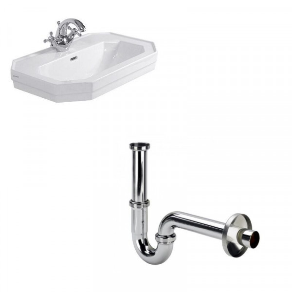 Traditional Bathroom Suites Washbasin and bottle trap