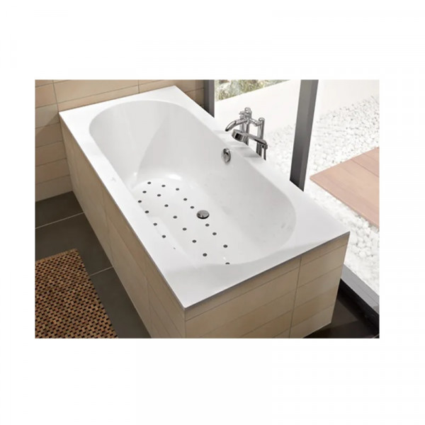 Villeroy et Boch Whirlpool Bath Oberon 1900x900mm Rectangular Star White UAP199OBE2B1V96