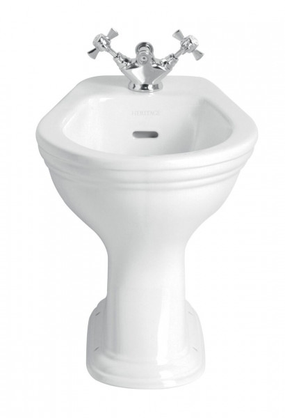 Heritage Bathrooms Back To Wall Bidet Dorchester White Ceramic 394x560x368mm PDW03