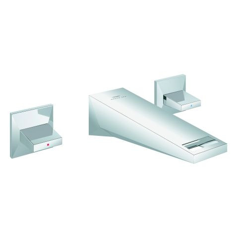 Wall-Mounted 2 Handle Basin Tap Grohe Allure Brilliant 3 holes 161mm Chrome