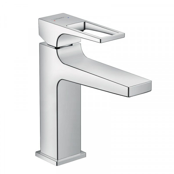 Hansgrohe Basin Mixer Tap Metropol Single lever 110 with loop handle and pop-up waste